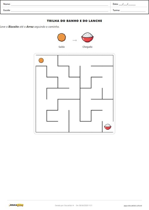 Labirinto para imprimir