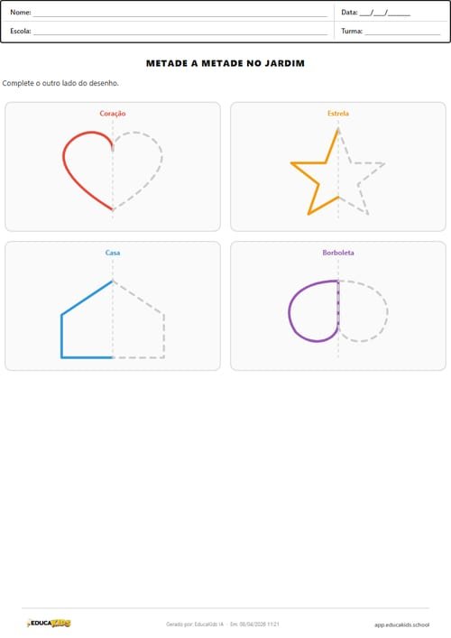 Simetria para imprimir